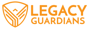 Legacy Guardians Logo - Shield with wings - Landlord Wills Specialist